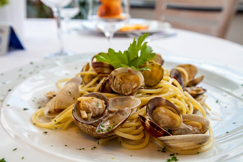Piatto della cucina del ristorante-pizzeria